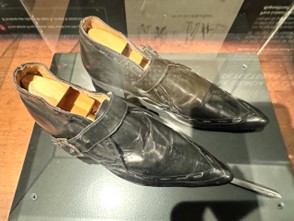 Rosa Klebb's shoes from FROM RUSSIA WITH LOVE as exhibited in the 007 Science exhibit
